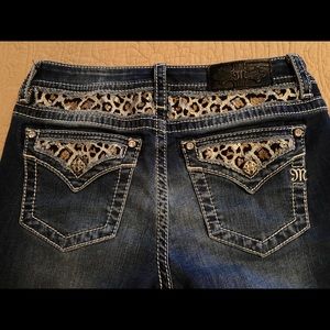 Miss Me Leopard Skinny Jeans